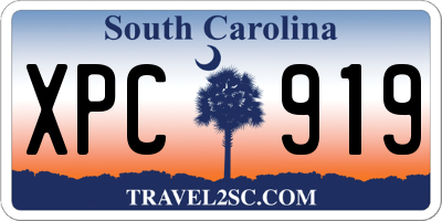 SC license plate XPC919