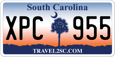 SC license plate XPC955