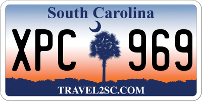 SC license plate XPC969