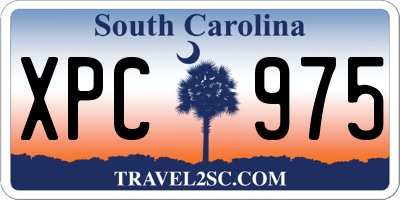 SC license plate XPC975