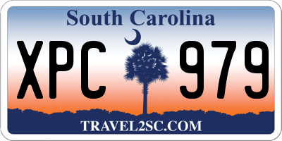 SC license plate XPC979