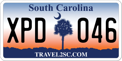 SC license plate XPD046