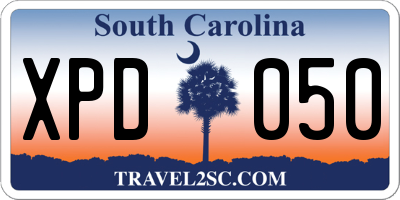 SC license plate XPD050