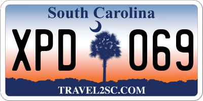 SC license plate XPD069