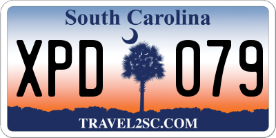 SC license plate XPD079