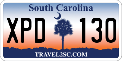 SC license plate XPD130