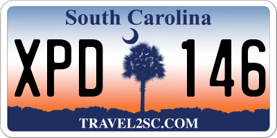 SC license plate XPD146