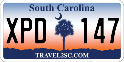 SC license plate XPD147
