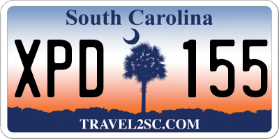 SC license plate XPD155