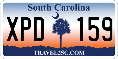 SC license plate XPD159