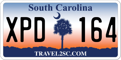 SC license plate XPD164