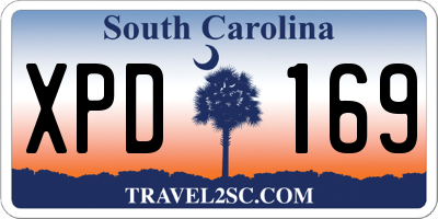 SC license plate XPD169