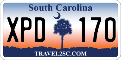 SC license plate XPD170