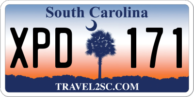 SC license plate XPD171