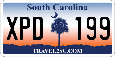 SC license plate XPD199