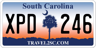SC license plate XPD246