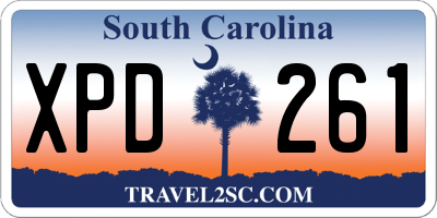 SC license plate XPD261