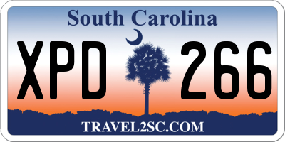 SC license plate XPD266