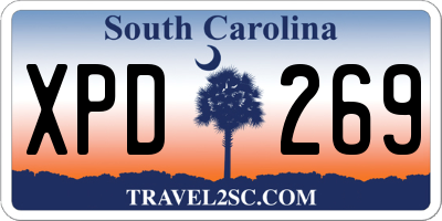SC license plate XPD269