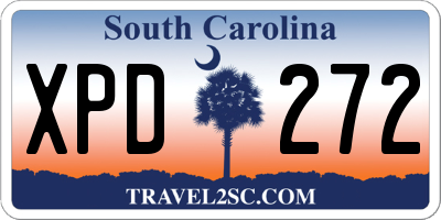 SC license plate XPD272