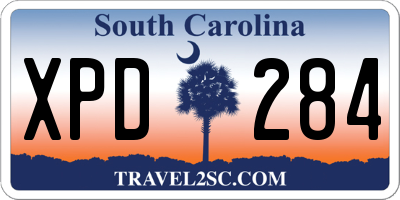 SC license plate XPD284