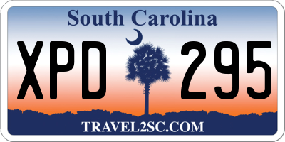 SC license plate XPD295