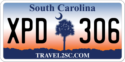 SC license plate XPD306