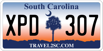 SC license plate XPD307