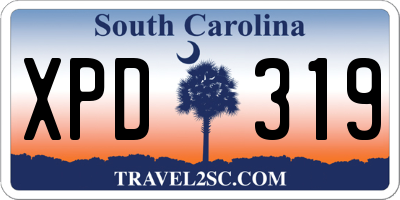SC license plate XPD319