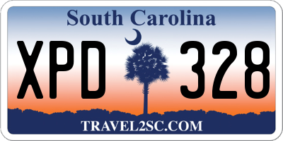 SC license plate XPD328