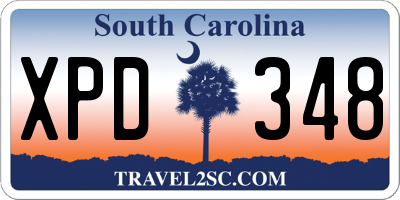 SC license plate XPD348