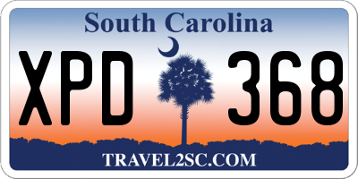 SC license plate XPD368