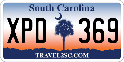 SC license plate XPD369