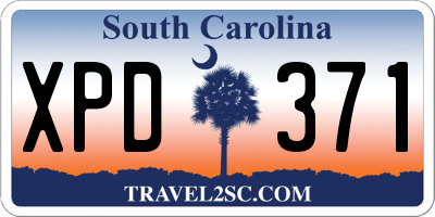SC license plate XPD371