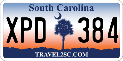 SC license plate XPD384