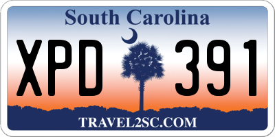 SC license plate XPD391