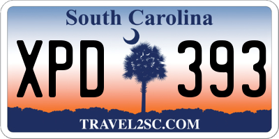 SC license plate XPD393