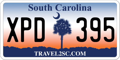 SC license plate XPD395