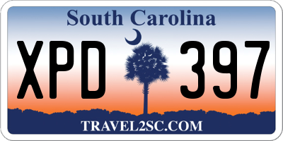 SC license plate XPD397