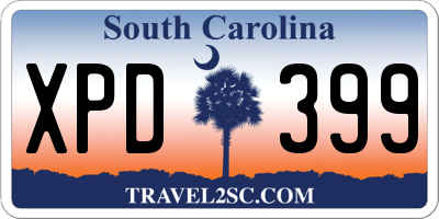 SC license plate XPD399