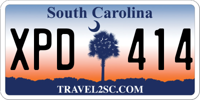 SC license plate XPD414
