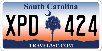 SC license plate XPD424