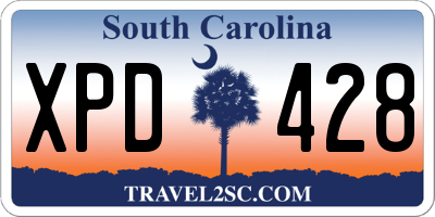 SC license plate XPD428