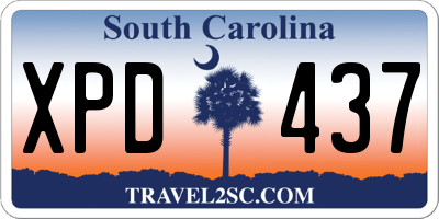 SC license plate XPD437