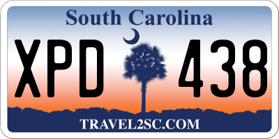 SC license plate XPD438
