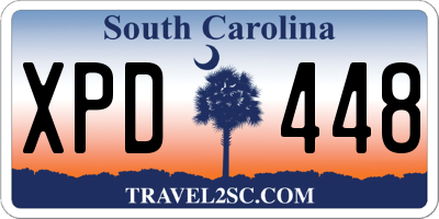 SC license plate XPD448