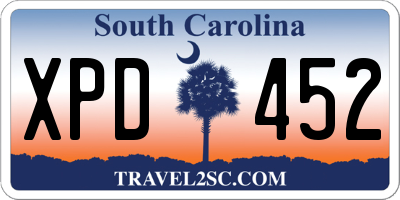 SC license plate XPD452