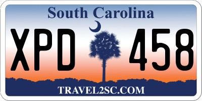 SC license plate XPD458