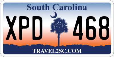 SC license plate XPD468
