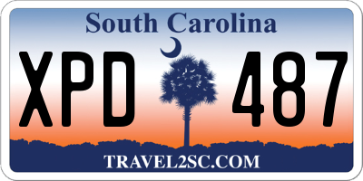 SC license plate XPD487